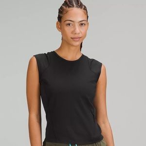 Lululemon Black Cap Sleeve Hiking Tank